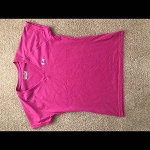 Pink workout v-neck t-shirt